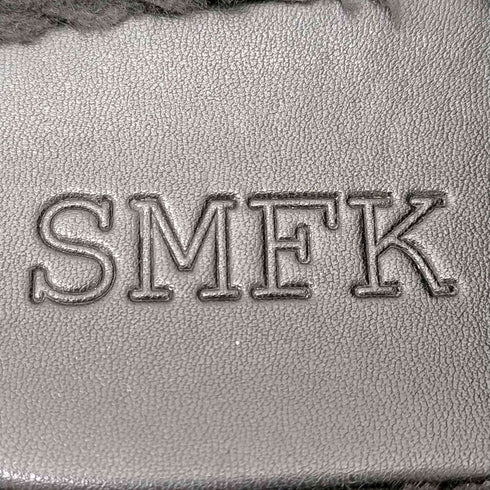 SMFK COMPASS BLACK VELVET FURRY SLIPPER レディース JPN:39