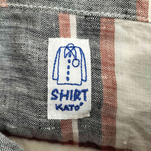 カトー KATO リネンチェックシャツ メンズ JPN:M
