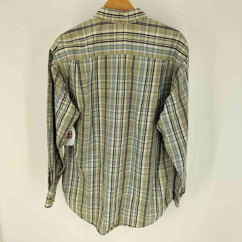 ギャップ Gap 90S 紺タグ インド綿 マドラスチェック L/S シャツ メンズ import:M