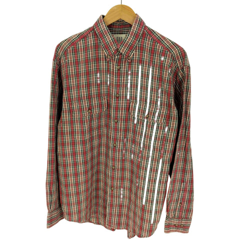 ギャップ Gap 90S 白タグ フラップポケット チェック ボタンダウン コットン L/S シャツ メンズ import:M