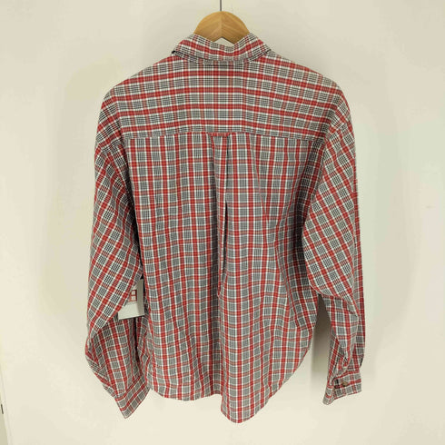 エディーバウアー Eddie Bauer 90S 白タグ チェック ボタンダウン L/S シャツ メンズ import:M