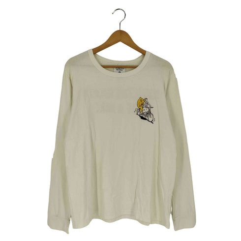 タコマフジレコード TACOMA FUJI RECORDS A girl rides a bike with lemon for the earth T-SHIRT クルーネックカットソー メンズ JPN:M
