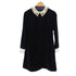 テッドベーカー TED BAKER ビジュー装飾 ベロアワンピース ドレス レディース US:4