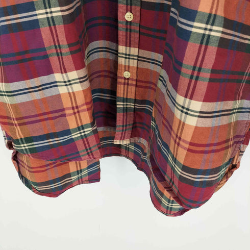 ジェイクルー J.CREW 90S チェック ボタンダウン コットン L/S シャツ メンズ import:M