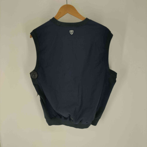 ナイキゴルフ NIKE GOLF 00S DRI-FIT ラバー スウッシュ エンブレム 異素材 ドッキング スウェット ベスト メンズ import:L