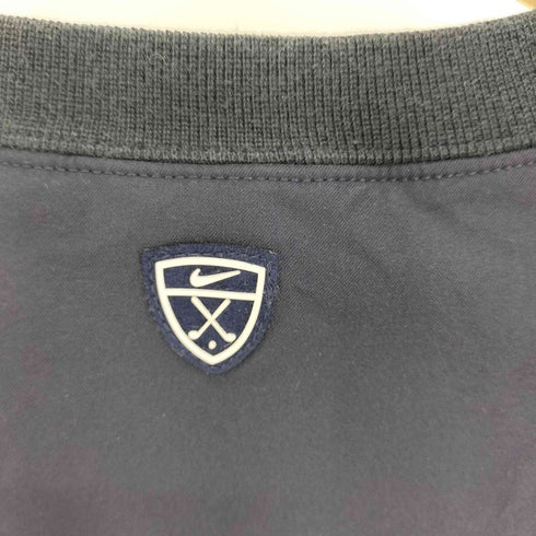ナイキゴルフ NIKE GOLF 00S DRI-FIT ラバー スウッシュ エンブレム 異素材 ドッキング スウェット ベスト メンズ import:L