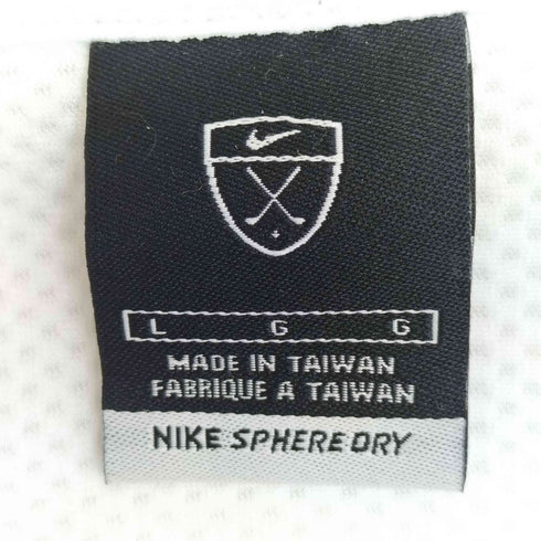 ナイキゴルフ NIKE GOLF 袖刺繍 ワッフル 長袖ポロシャツ メンズ import:L