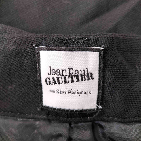 ジャンポールゴルチエセットプルミエ Jean Paul GAULTIER for SEPT PREMIERES ウールタックテーパードパンツ レディース 40
