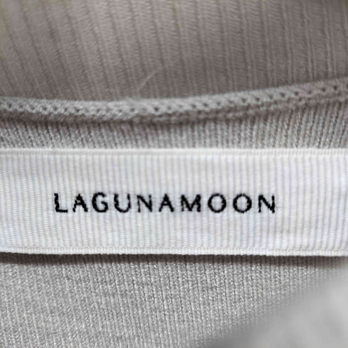ラグナムーン LAGUNAMOON 19年製 ラグナムーン イレギュラーヘムニットワンピース レディース JPN:S