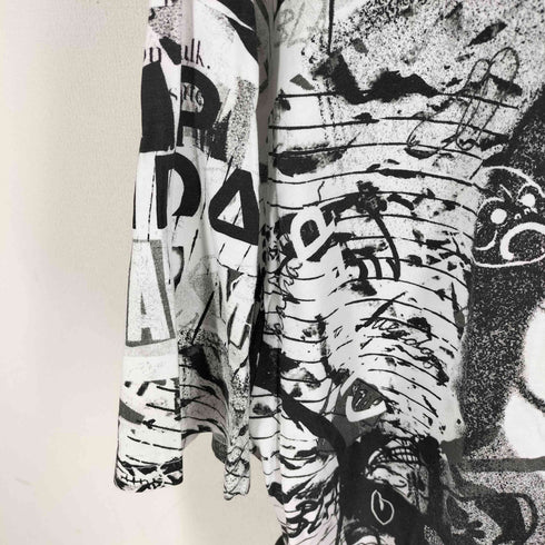 チープマンデー CHEAP MONDAY スカルヘッド 総柄 プリントクルーネックTシャツ メンズ JPN:L
