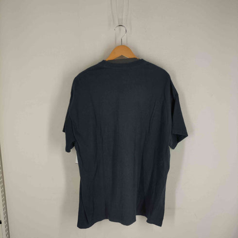 キャラクタープリント ラバー 発泡切り替え ペイント調 クルーネックTシャツ メンズ 2XL