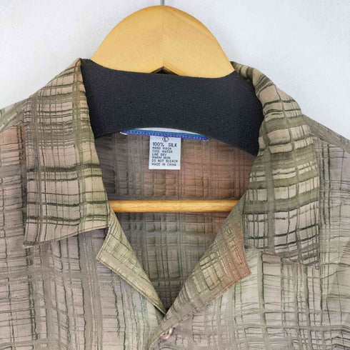 SIMPLY SILK シルク100% オープンカラーシャツ メンズ JPN:L