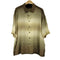 バクラック BACHRACH シルク100% グラデーションVオープンカラーシャツ メンズ JPN:XL