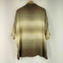 バクラック BACHRACH シルク100% グラデーションVオープンカラーシャツ メンズ JPN:XL