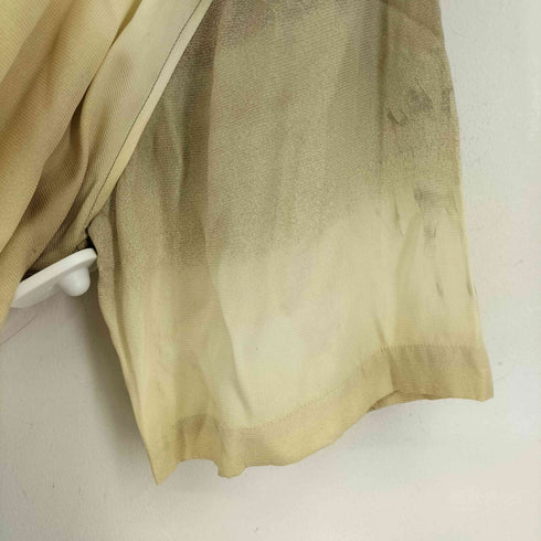 バクラック BACHRACH シルク100% グラデーションVオープンカラーシャツ メンズ JPN:XL