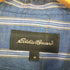エディーバウアー Eddie Bauer ウッドボタン 長袖ストライプシャツ メンズ JPN:M