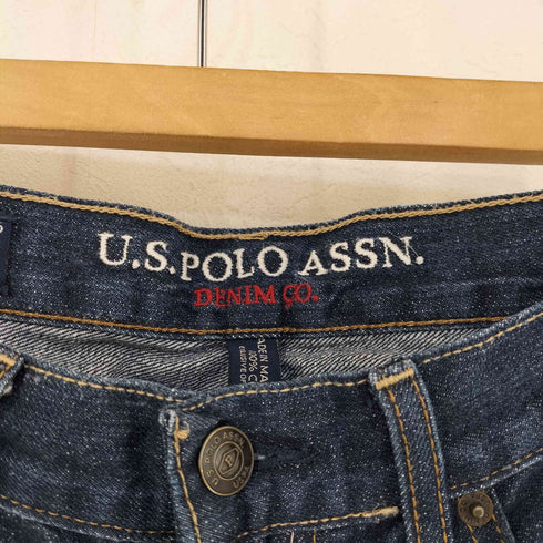 ユーエスポロアッスン U.S.POLO ASSN 脇割り インディゴジーンズ メンズ 36×32