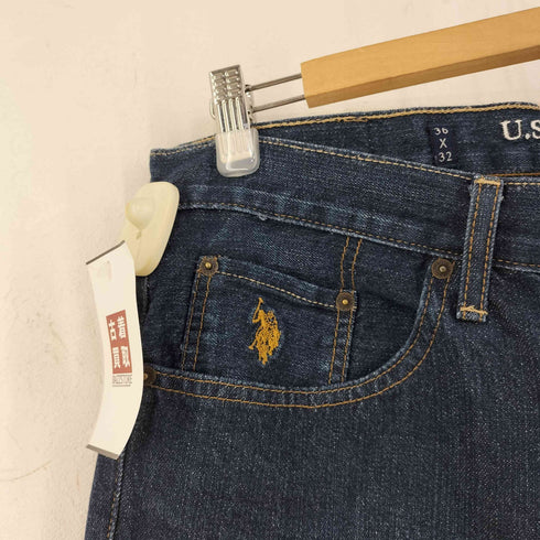 ユーエスポロアッスン U.S.POLO ASSN 脇割り インディゴジーンズ メンズ 36×32