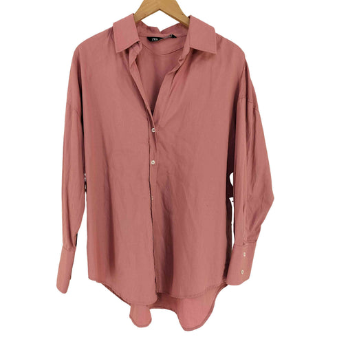 ザラ ZARA Poplin Shirt レディース import:S