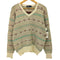 ポロバイラルフローレン Polo by RALPH LAUREN シルク混 Vネック 総柄ニット メンズ import:L