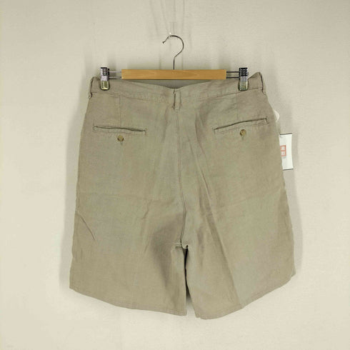 ポロバイラルフローレン Polo by RALPH LAUREN USA製 リネン 2タックショーツ ロケットTALON メンズ 32