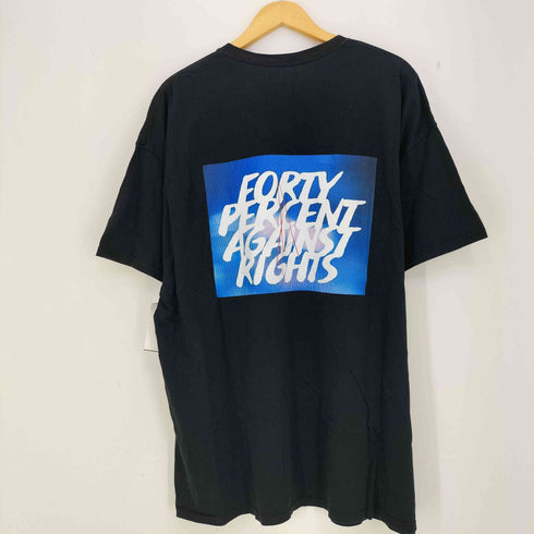 フォーティーパーセントアゲインストライツ FORTY PERCENTS AGAINST RIGHTS ロゴプリント クルーネックTシャツ 半袖 メンズ import:XL
