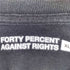 フォーティーパーセントアゲインストライツ FORTY PERCENTS AGAINST RIGHTS ロゴプリント クルーネックTシャツ 半袖 メンズ import:XL