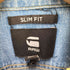 ジースターロー G-STAR RAW ダメージリペア加工デニムシャツ メンズ xxs