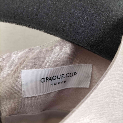 オペークドットクリップ OPAQUE.CLIP ノースリーブ リボン ワンピース レディース JPN:M