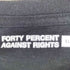 フォーティーパーセントアゲインストライツ FORTY PERCENTS AGAINST RIGHTS 両面ロゴプリント クルーネックTシャツ メンズ import:XL