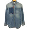 ジースターロー G-STAR RAW ダメージリペア加工デニムシャツ メンズ import:S