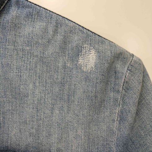 ジースターロー G-STAR RAW ダメージリペア加工デニムシャツ メンズ import:S