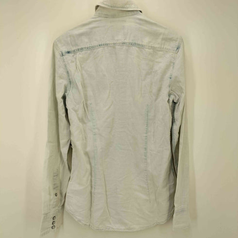 ジースターロー G-STAR RAW ブリーチ加工デニムウエスタンシャツ メンズ import:XS