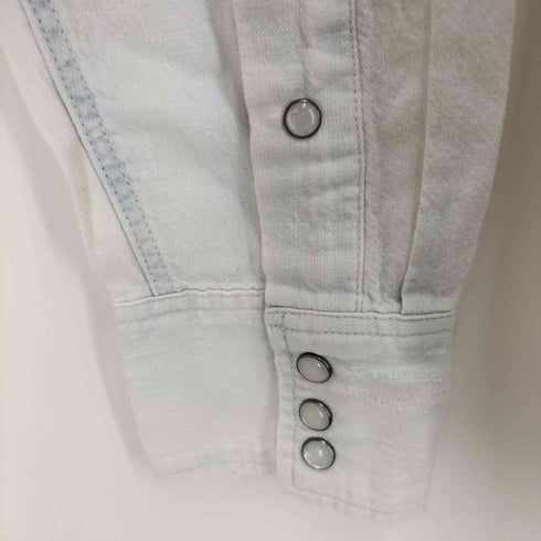 ジースターロー G-STAR RAW ブリーチ加工デニムウエスタンシャツ メンズ import:XS