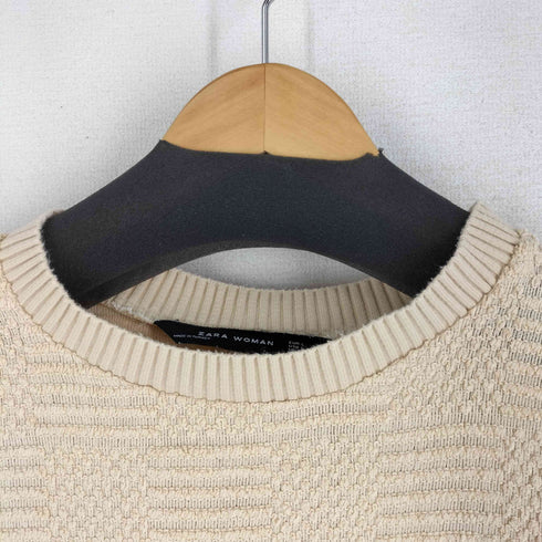 ザラ ZARA タオル地 フリンジティアードTシャツ レディース JPN:L