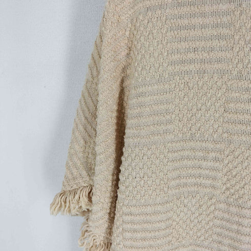 ザラ ZARA タオル地 フリンジティアードTシャツ レディース JPN:L