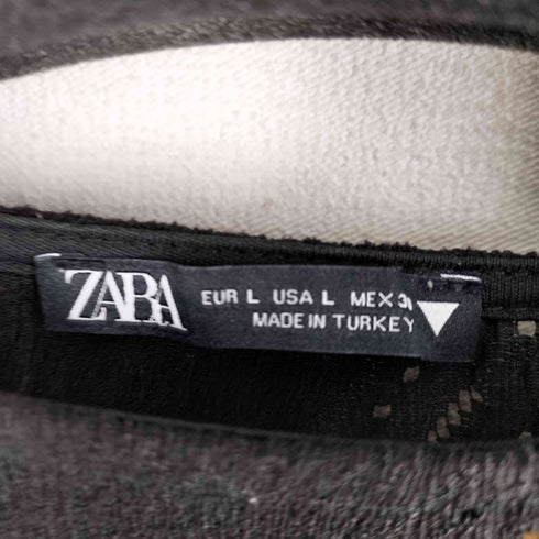 ザラ ZARA カットオフデザインボリュームスリーブブラウス レディース JPN:L