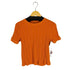 ザラ ZARA リブフィットニットTシャツ レディース JPN:L