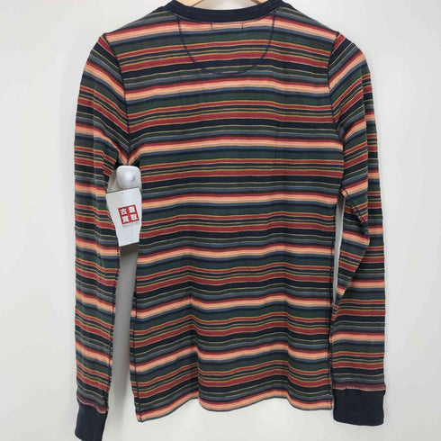 ラルフローレン RALPH LAUREN コンチョボタン ヘンリーネックボーダーカットソー メンズ import:S