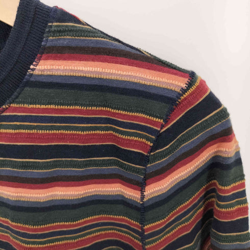 ラルフローレン RALPH LAUREN コンチョボタン ヘンリーネックボーダーカットソー メンズ import:S