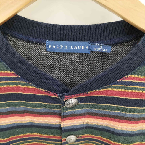 ラルフローレン RALPH LAUREN コンチョボタン ヘンリーネックボーダーカットソー メンズ import:S