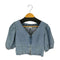 MERCCI Vネッククロップドデニムジャケット 半袖 レディース import:M