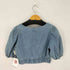 MERCCI Vネッククロップドデニムジャケット 半袖 レディース import:M