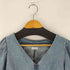 MERCCI Vネッククロップドデニムジャケット 半袖 レディース import:M