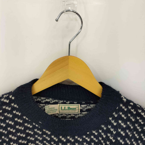 エルエルビーン L.L.Bean 80S MADE IN NORWAY バーズアイニット メンズ import:L