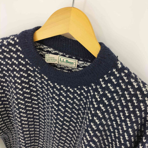 エルエルビーン L.L.Bean 80S MADE IN NORWAY バーズアイニット メンズ import:L
