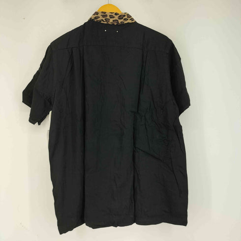 マインデニム MINEDENIM Leopard Trimming S/S Open Collar SH レオパード オープンカラーシャツ メンズ JPN:2