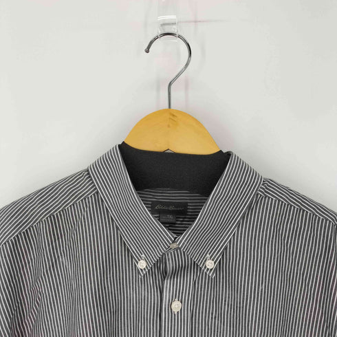 エディーバウアー Eddie Bauer オーバーサイズストライプBD長袖シャツ ビックシルエット メンズ TXL