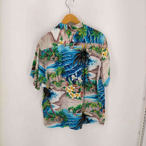 Pali Hawaiian Style 50-60S アロハシャツ ウッドボタン VINTAGE メンズ import:L