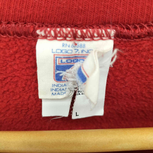 ロゴセブン LOGO7.INC 90S MADE IN USA 企業ロゴプリント スウェット メンズ import:L